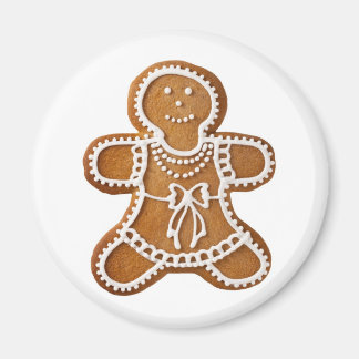 Christmas Gingerbread Woman Magnet