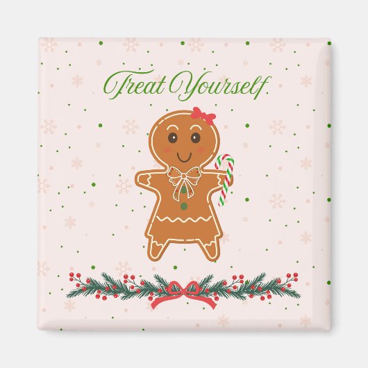 Christmas Gingerbread Woman Magnet (Vorne)