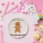 Christmas Gingerbread Woman Pappteller (Party)