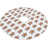 Christmas Gingerbread Women Polyester Weihnachtsbaumdecke (Schrägansicht)