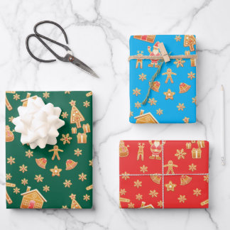 Christmas Gingerbread Wonderland Geschenkpapier Set