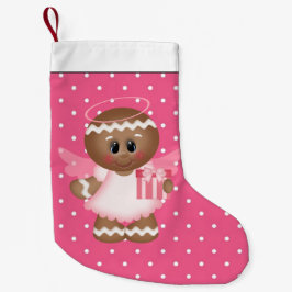 Christmas Gingerbrett Angel Cartoon Strumpf Kleiner Weihnachtsstrumpf