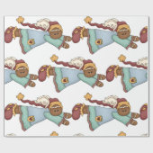 Christmas Gingerbrett Angel Geschenkpapier (Flach)