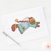 Christmas Gingerbrett Angel Rechteckiger Aufkleber