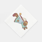 Christmas Gingerbrett Angel Serviette (Ecke)