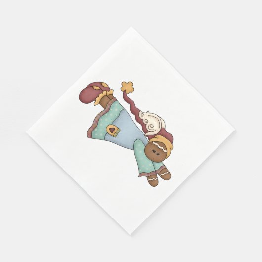 Christmas Gingerbrett Angel Serviette (Ecke)