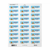 Christmas Gingerbrett House Blue and Red (Vorne)