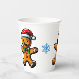 Christmas Gingerbrett Man Paper Cup Pappbecher