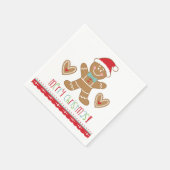 Christmas Gingerbrett Party Napkin Serviette (Ecke)