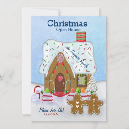 Christmas Gingerbrot Open House Einladung