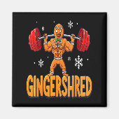 Christmas Gingershred Gym Bodybuilding Funny Ginge Magnet (Vorne)