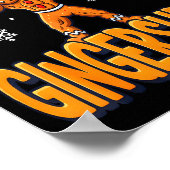 Christmas Gingershred Gym Bodybuilding Funny Ginge Poster (Ecke)