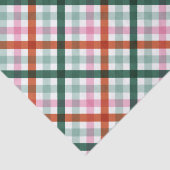 Christmas Gingham Pattern Gewebepapier Seidenpapier (Detail)