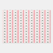 Christmas Gingham Ribbon  Geschenkpapier Set (Vorderseite 3)
