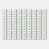 Christmas Gingham Ribbon  Geschenkpapier Set (Vorderseite 2)