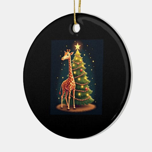 Christmas Giraffe Official Tree Topper Funny Tall Keramik Ornament (Links)