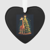 Christmas Giraffe Official Tree Topper Funny Tall Ornament (Vorderseite)
