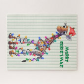 Christmas Giraffe Puzzle (Horizontal)