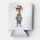 Christmas Giraffe Santa Long Sleeve T-Shirt (1) Dosenkühler (Vorderseite)