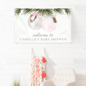 Christmas Girl Baby Dusche Begrüßungsbanner Banner (Insitu)