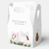 Christmas Girl Baby Dusche Pink Gefallen Box Geschenkschachtel (Geöffnet)