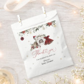 Christmas Girl Baby Dusche Vielen Dank Geschenktütchen (Ausgeschnitten)