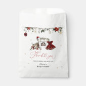 Christmas Girl Baby Dusche Vielen Dank Geschenktütchen (Vorderseite)