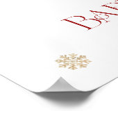 Christmas Girl Baby Dusche Willkommen Poster (Ecke)