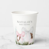 Christmas Girl Baby Shooter Personalisiert Pappbecher (Rückseite)