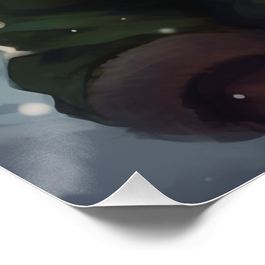 Christmas Girl Elf Poster (Ecke)