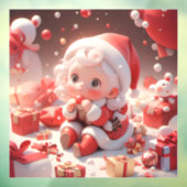 Christmas Girl Fensteraufkleber (Blatt 3)