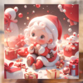 Christmas Girl Fensteraufkleber (Blatt 2)