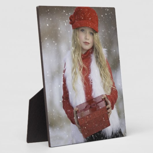 Christmas Girl Fotoplatte (Seite)