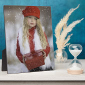 Christmas Girl Fotoplatte (Seite)