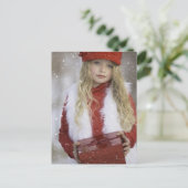 Christmas Girl Postkarte (Stehend Vorderseite)