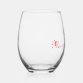 Christmas glass weinglas ohne stiel (Links)