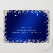 Christmas Glitz Folieneinladung (Rückseite)