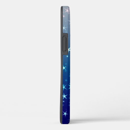 Christmas Glitzern Stars Blue Sky Case-Mate iPhone Hülle (Rückseite / Rechts)