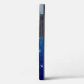 Christmas Glitzern Stars Blue Sky Case-Mate iPhone Hülle (Rückseite / Links)