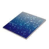 Christmas Glitzern Stars Blue Sky Fliese (Seite)