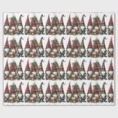 Christmas Gnome Collection Geschenkpapier (Flach)