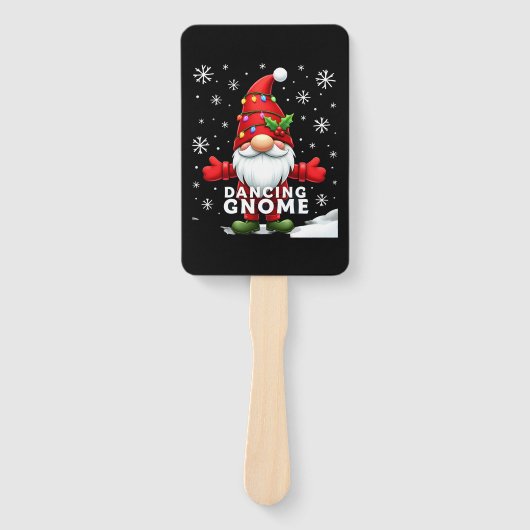 Christmas Gnome Dancing Gnome Family Christmas (4) Fächer (Vorderseite)