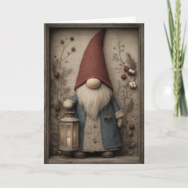 Christmas Gnome Feiertagskarte