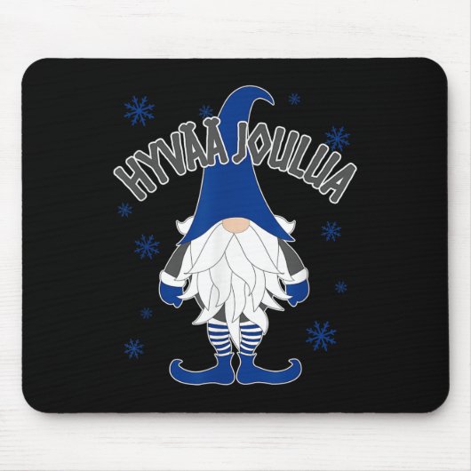 Christmas Gnome finnische skandinavische Tomate Fi Mousepad (Vorne)