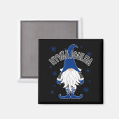 Christmas Gnome Finnish Scandinavian Tomte Finland Magnet (Vorderseite/Rückseite)