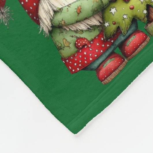 Christmas gnome fleecedecke (Ecke)