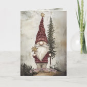 Christmas Gnome for Holiday Karte (Vorderseite)