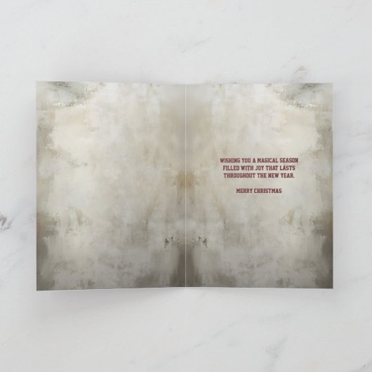 Christmas Gnome for Holiday Karte (Innenseite)