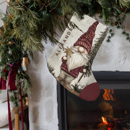 Christmas Gnome for the Holidays Custom Name  Kleiner Weihnachtsstrumpf