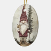 Christmas Gnome for the Holidays Keramik Ornament (Links)